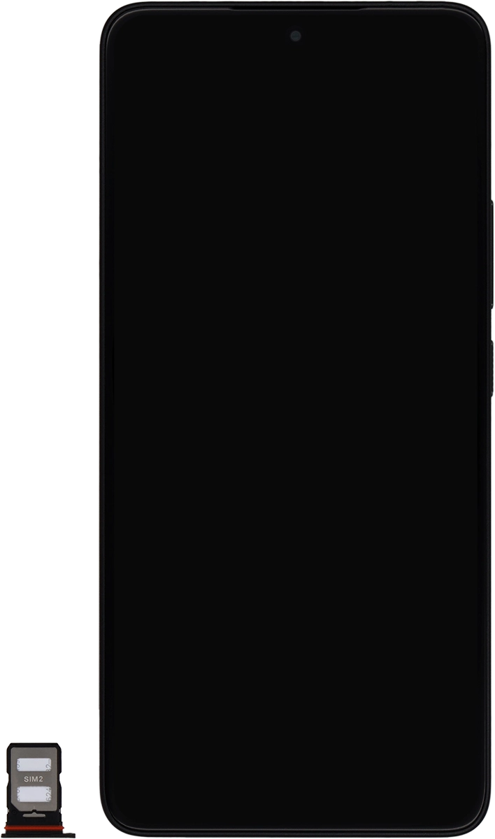 Turn your SIM so the angled corner of the SIM matches the angled corner of the second SIM holder and place your SIM in the SIM holder.