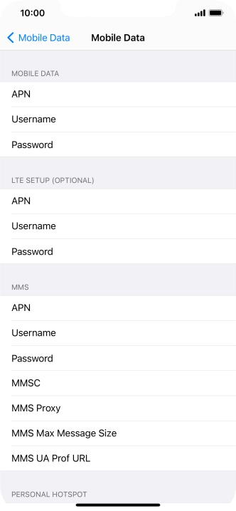 Press APN and key in mms.vodafone.net.
