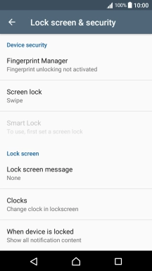 Press Screen lock.