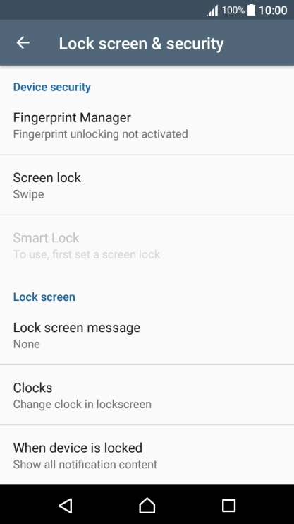 Press Screen lock.