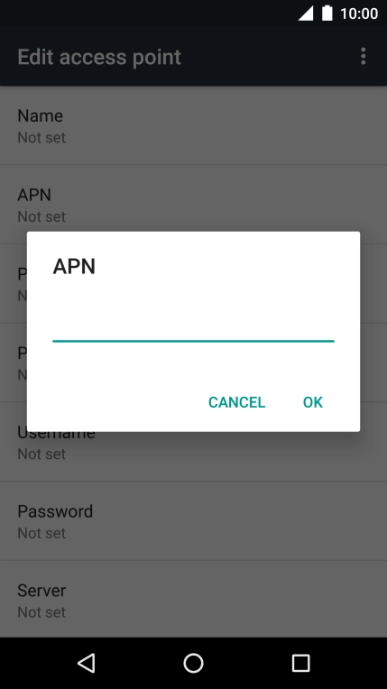 Key in mms.vodafone.net and press OK.
