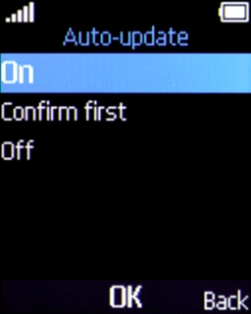 Select On to turn on the function.
