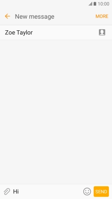 Press the attachment icon.