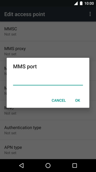 Key in 80 and press OK.