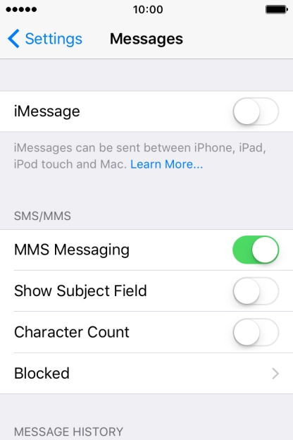 Press the Home key to return to the home screen.