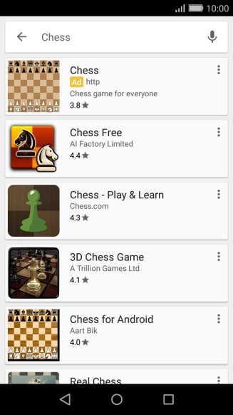 Press the required app.
