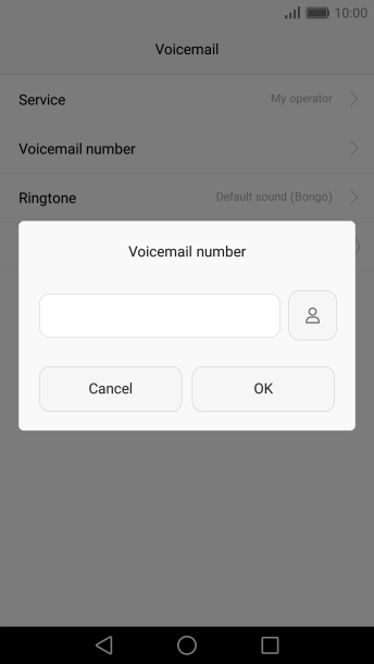 Key in (prefix) 5 (your phone number) and press OK.