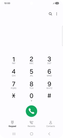 Press the menu icon.