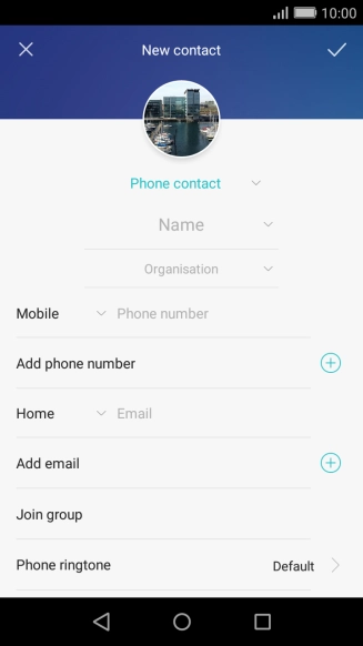 Press Name and key in the name.