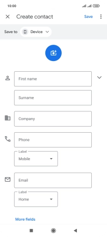 Press First name and key in the required first name.