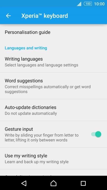 Press Writing languages.