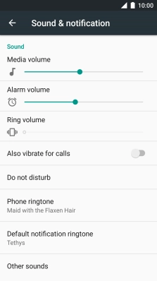 Press the Home key to return to the home screen.