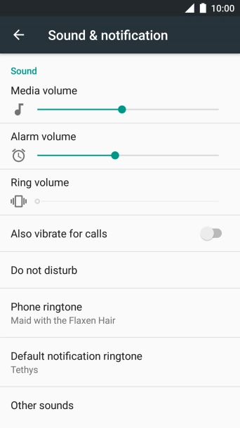 Press the Home key to return to the home screen.