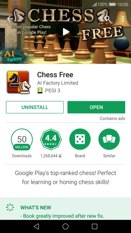 Press UNINSTALL.