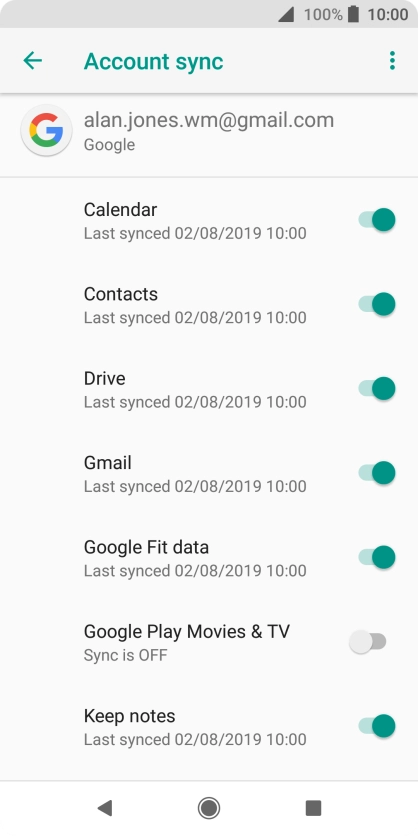 Press the Home key to return to the home screen.