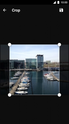Drag the frame to the required position to select the required detail and press the save icon.