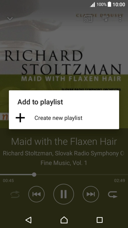 Press Create new playlist.