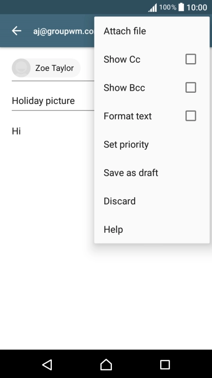 Press Attach file.