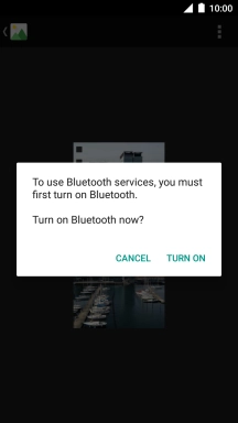 If Bluetooth is turned off, press TURN ON to turn it on.