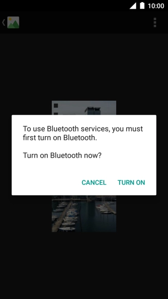 If Bluetooth is turned off, press TURN ON to turn it on.