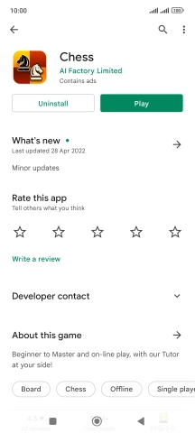Press the Home key to return to the home screen.
