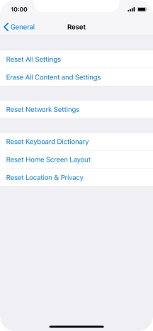 Press Reset All Settings.