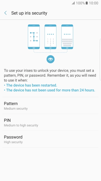 Press the required phone lock code and follow the instructions on the screen to create an additional phone lock code.