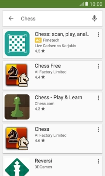 Press the required app.