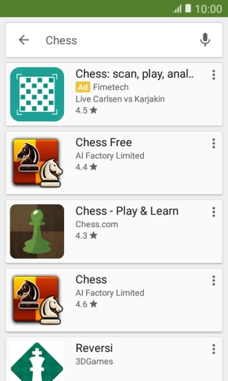 Press the required app.