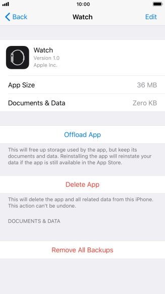 Press Offload App.