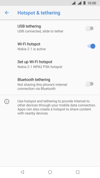 Press the Home key to return to the home screen.