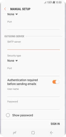 Press the drop down list below 