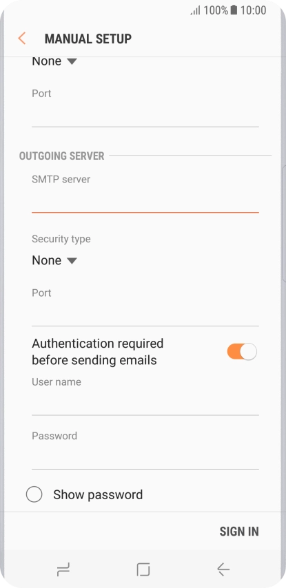 Press the drop down list below 