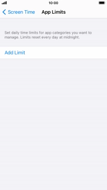 Press Add Limit.