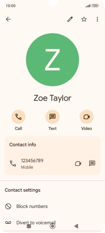 Press the Home key to return to the home screen.