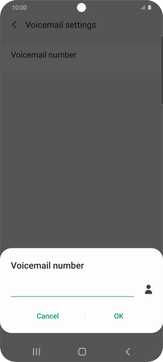 Key in (prefix) 5 (your phone number) and press OK.