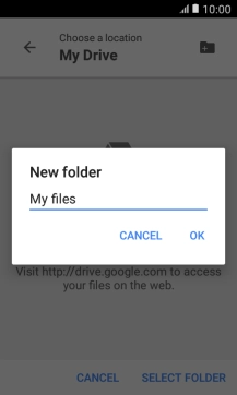Key in the required name and press OK.
