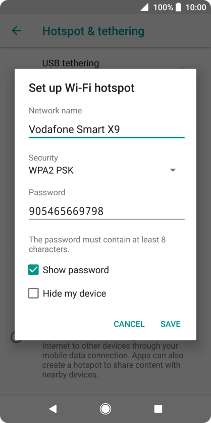 Press the drop down list below 