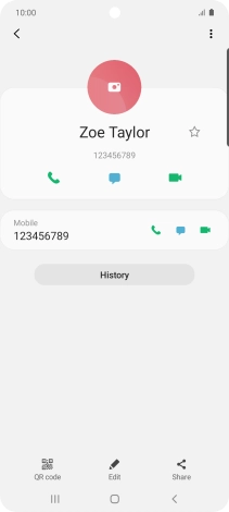 Press the Home key to return to the home screen.