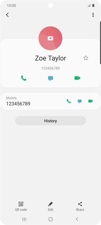 Press the Home key to return to the home screen.