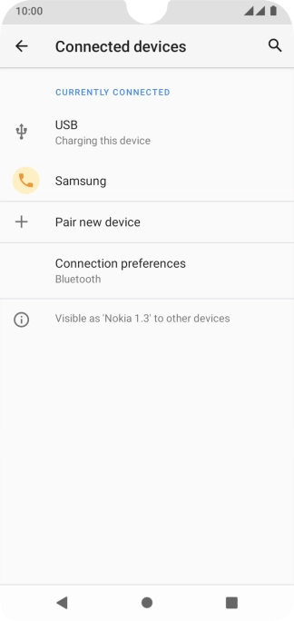 Press the Home key to return to the home screen.