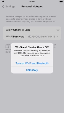 If Wi-Fi is turned off, press Turn on Wi-Fi and Bluetooth.