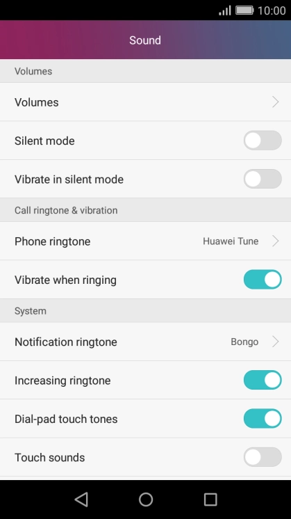 Press Phone ringtone.