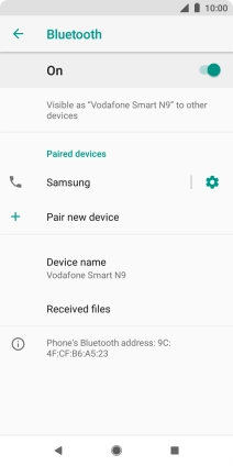 Press the Home key to return to the home screen.