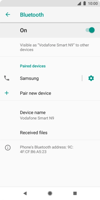 Press the Home key to return to the home screen.