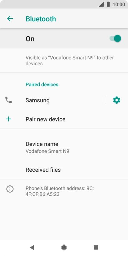 Press the Home key to return to the home screen.