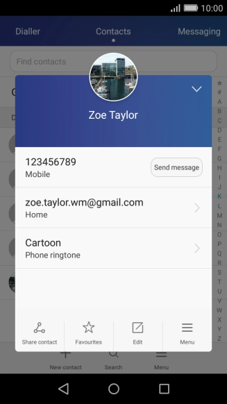 Press the Home key to return to the home screen.