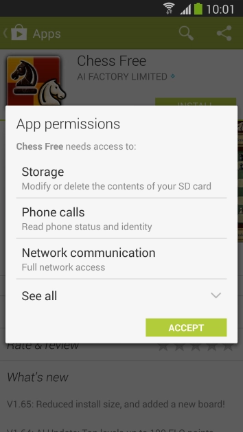 Press  and wait while the app is installed.