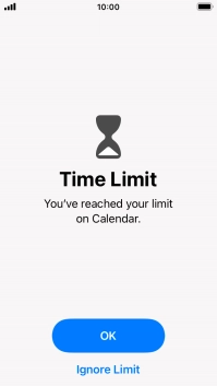Press Ignore Limit.