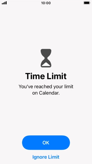 Press Ignore Limit.